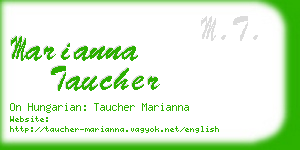 marianna taucher business card